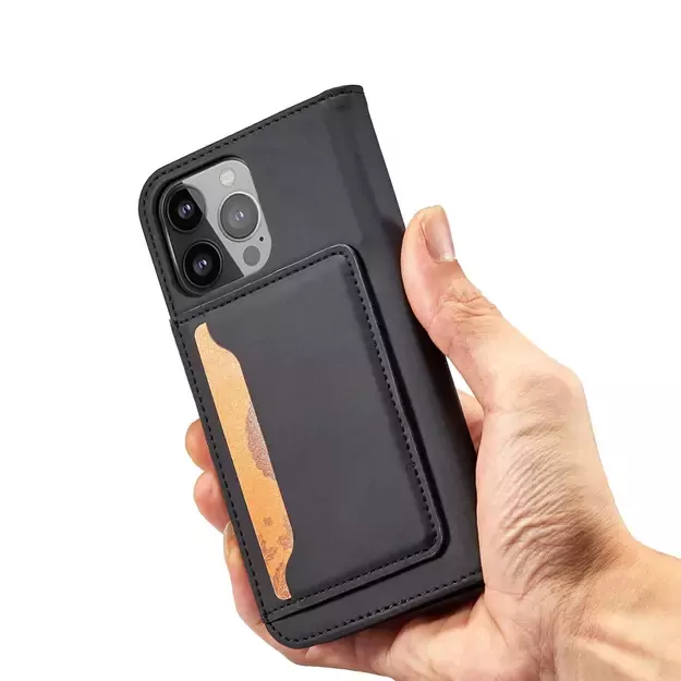 Magnet Card Case for iPhone 13 Pro Pouch Card Wallet Card Holder Black 20