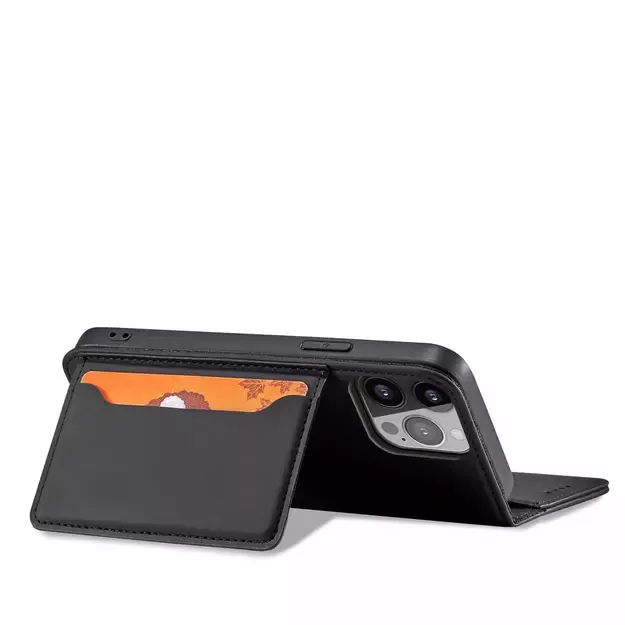 Magnet Card Case for iPhone 13 Pro Pouch Card Wallet Card Holder Black 14