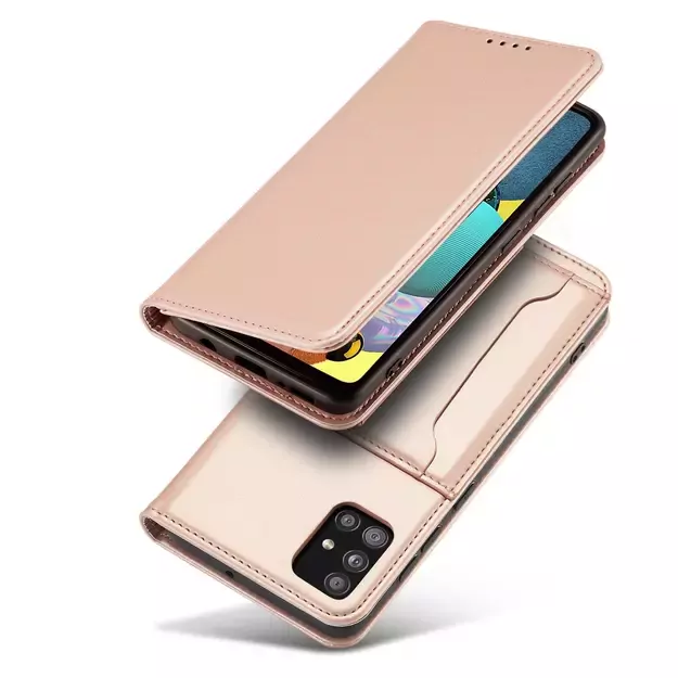 Magnet Card Case Case for Samsung Galaxy A12 5G Pouch Wallet Card Holder Pink 14