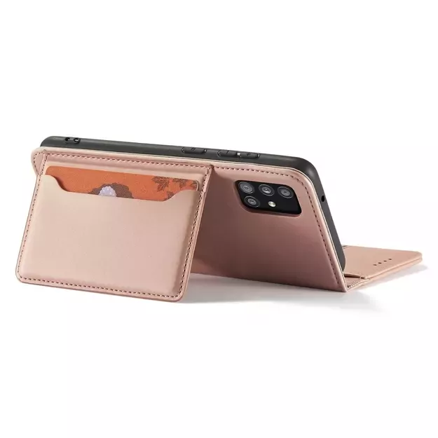 Magnet Card Case Case for Samsung Galaxy A12 5G Pouch Wallet Card Holder Pink 23