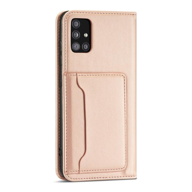 Magnet Card Case Case for Samsung Galaxy A12 5G Pouch Wallet Card Holder Pink 6