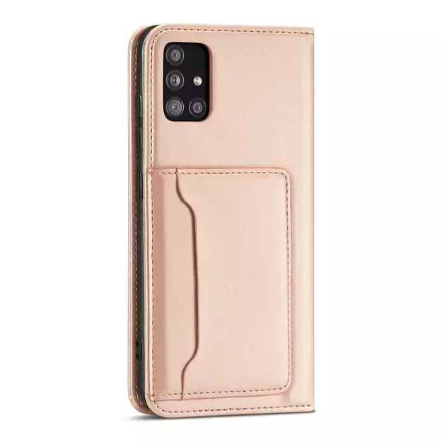 Magnet Card Case Case for Samsung Galaxy A12 5G Pouch Wallet Card Holder Pink 19