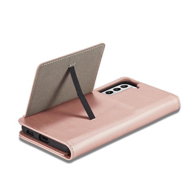 Magnet Card Case for Samsung Galaxy S22 + (S22 Plus) Pouch Wallet Card Holder Pink 9