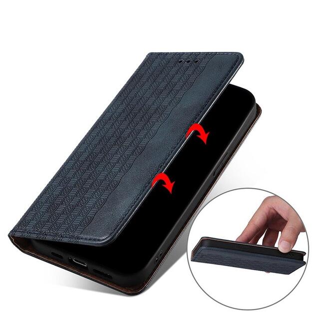 Magnet Strap Case Case for Samsung Galaxy A13 5G Pouch Wallet + Mini Lanyard Pendant Blue 2