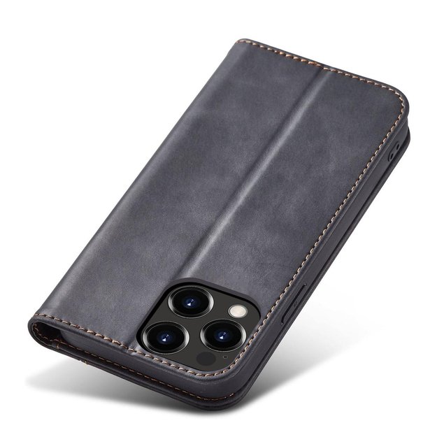 Magnet Fancy Case Case for iPhone 13 Pro Max Pouch Wallet Card Holder Black 2