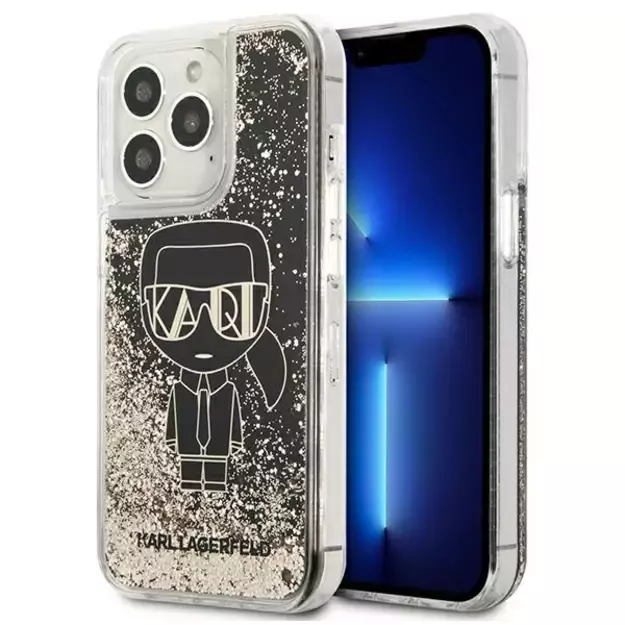 Karl Lagerfeld KLHCP13XLGGKBK iPhone 13 Pro Max 6,7  czarny/black hardcase Liquid Glitter Gatsby