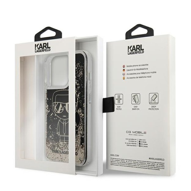 Karl Lagerfeld KLHCP13XLGGKBK iPhone 13 Pro Max 6,7  czarny/black hardcase Liquid Glitter Gatsby 14