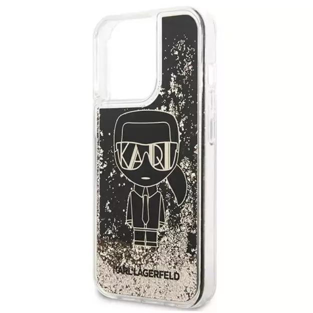 Karl Lagerfeld KLHCP13XLGGKBK iPhone 13 Pro Max 6,7  czarny/black hardcase Liquid Glitter Gatsby 5