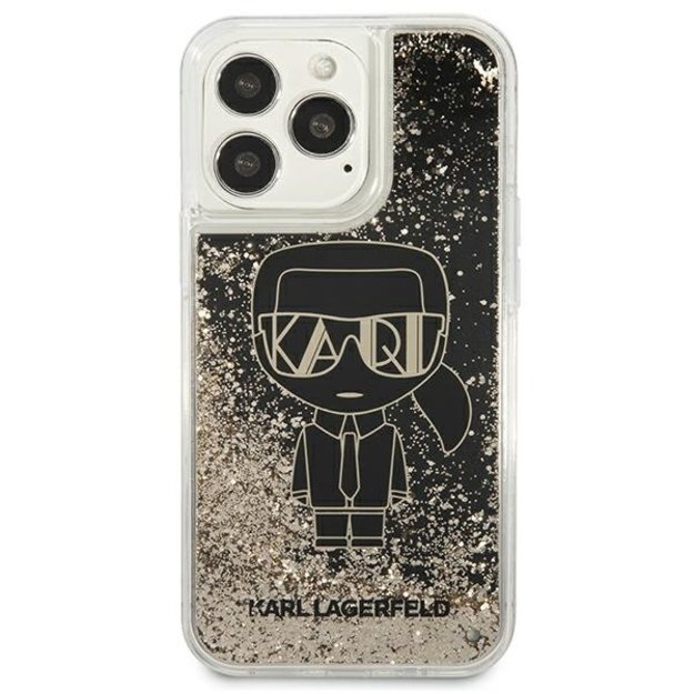 Karl Lagerfeld KLHCP13XLGGKBK iPhone 13 Pro Max 6,7  czarny/black hardcase Liquid Glitter Gatsby 9