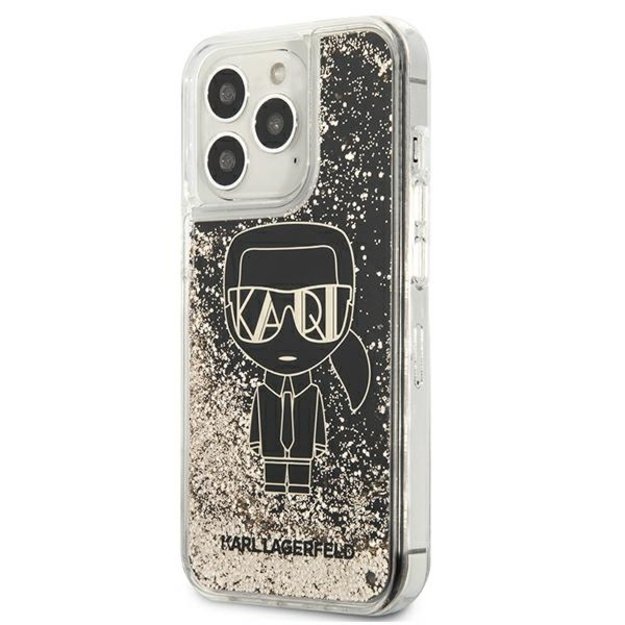 Karl Lagerfeld KLHCP13XLGGKBK iPhone 13 Pro Max 6,7  czarny/black hardcase Liquid Glitter Gatsby 8