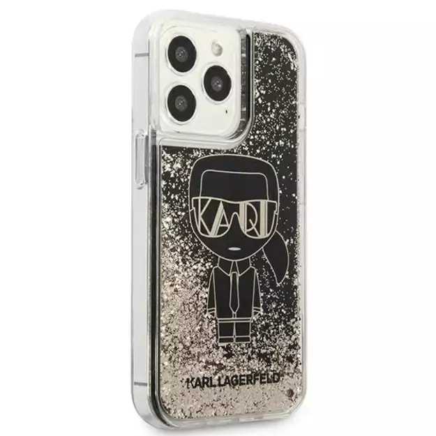 Karl Lagerfeld KLHCP13XLGGKBK iPhone 13 Pro Max 6,7  czarny/black hardcase Liquid Glitter Gatsby 3