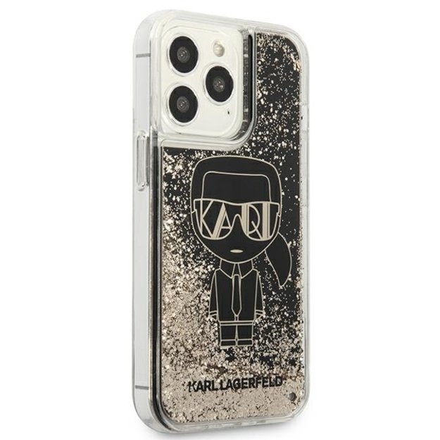 Karl Lagerfeld KLHCP13XLGGKBK iPhone 13 Pro Max 6,7  czarny/black hardcase Liquid Glitter Gatsby 10