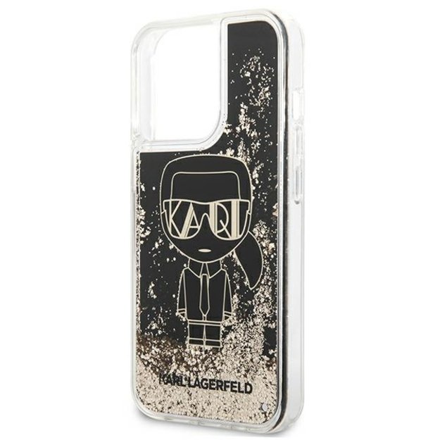 Karl Lagerfeld KLHCP13XLGGKBK iPhone 13 Pro Max 6,7  czarny/black hardcase Liquid Glitter Gatsby 12