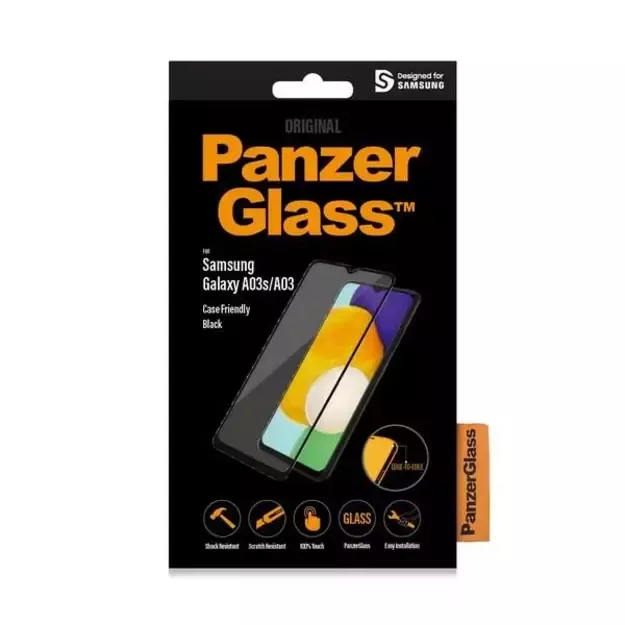 PanzerGlass E2E Regular tempered glass for Samsung Galaxy A03 - with black frame 4