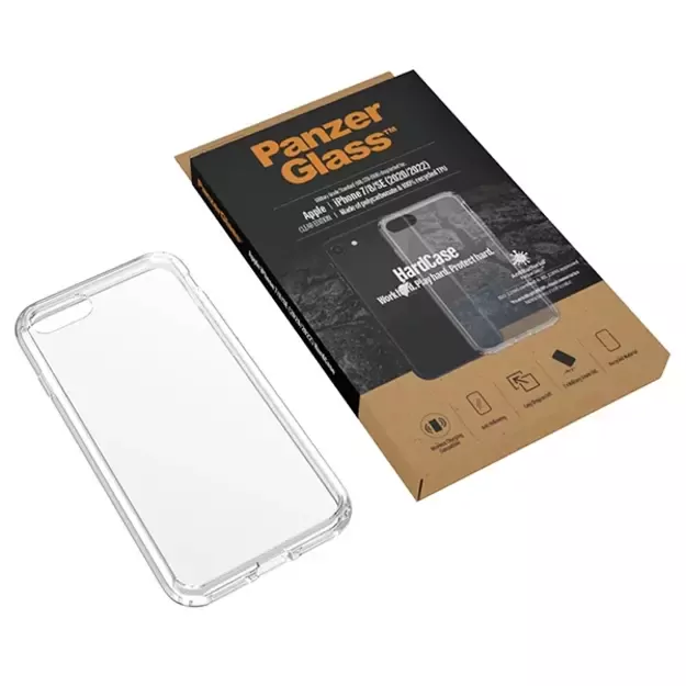 PanzerGlass HardCase antibacterial Military Grade certified case for iPhone SE 2022 / SE 2020 / 7 / 8 - transparent 10