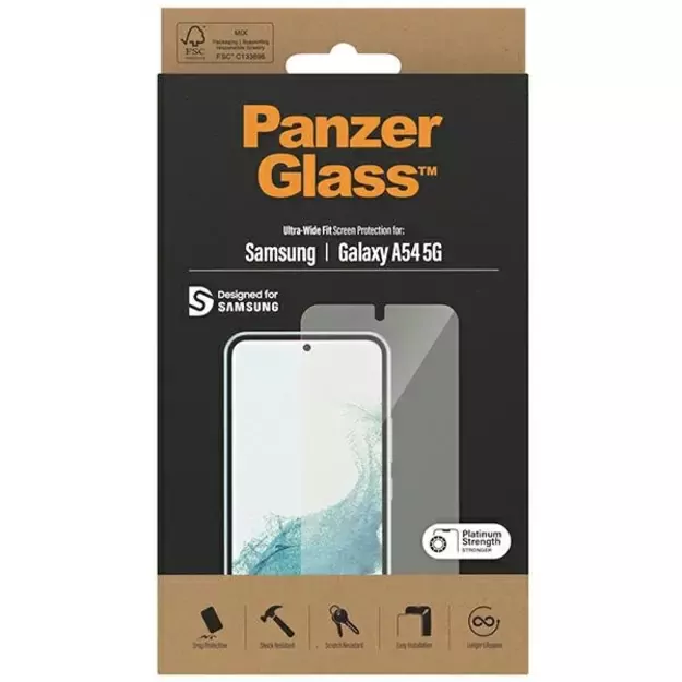 PanzerGlass Ultra-Wide Fit tempered glass for Samsung Galaxy A54 5G 6