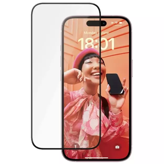 PanzerGlass Ceramic Protection ceramic glass for iPhone 15 with positioner 4