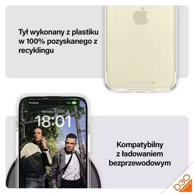 PanzerGlass HardCase with D3O and Military Grade Certification for iPhone 15 Plus / 14 Plus - Transparent 11