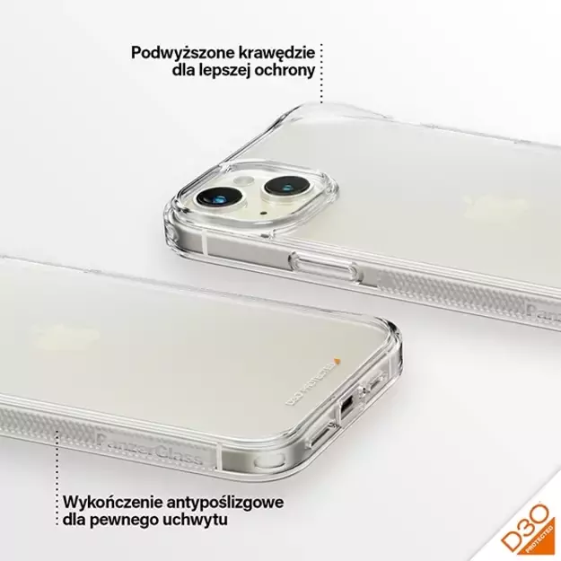 PanzerGlass HardCase with D3O and Military Grade Certification for iPhone 15 Plus / 14 Plus - Transparent 10