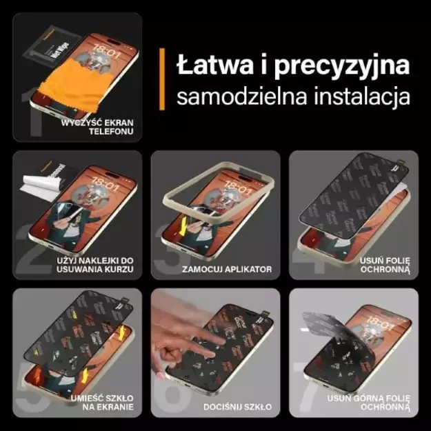 PanzerGlass Re:fresh Glass for iPhone 15 Plus with a positioner 26