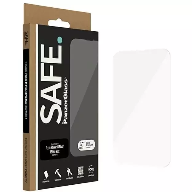 SAFE by PanzerGlass Ultra-Wide Fit Tempered Glass for iPhone 14 Plus / 13 Pro Max
