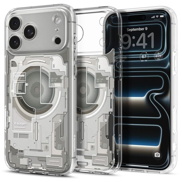 Spigen Ultra Hybrid MagSafe case for iPhone 17 Pro Zero One - titanium 13