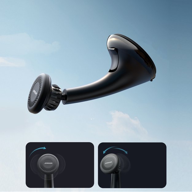 Joyroom JR-ZS356 universal magnetic car holder for a phone on the cockpit/window - black 11