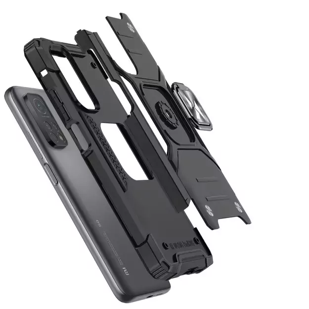 Wozinsky Ring Armor Case Kickstand Tough Rugged Cover for Samsung Galaxy A72 4G red 9