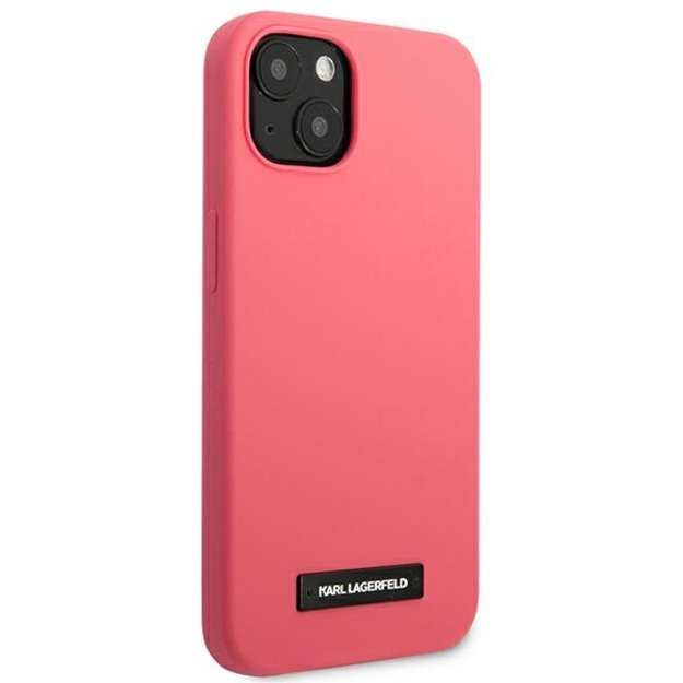 Karl Lagerfeld KLHCP13MSLMP1PI iPhone 13 6,1  hardcase fuksja/fuchsia Silicone Plaque 10