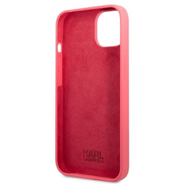 Karl Lagerfeld KLHCP13MSLMP1PI iPhone 13 6,1  hardcase fuksja/fuchsia Silicone Plaque 13