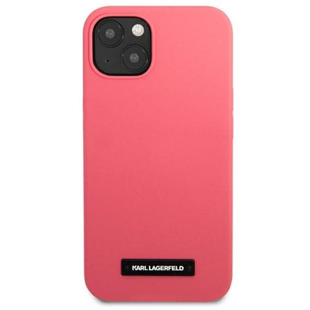 Karl Lagerfeld KLHCP13MSLMP1PI iPhone 13 6,1  hardcase fuksja/fuchsia Silicone Plaque 9