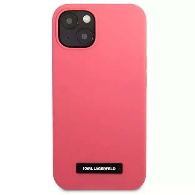 Karl Lagerfeld KLHCP13MSLMP1PI iPhone 13 6,1  hardcase fuksja/fuchsia Silicone Plaque 2