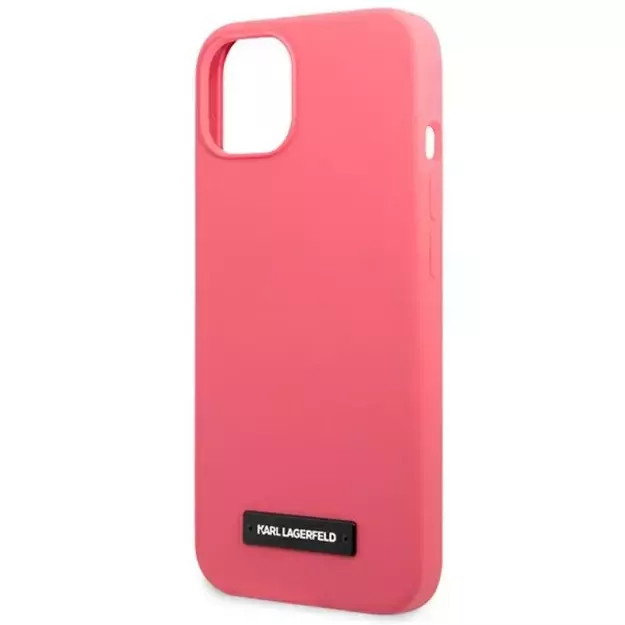 Karl Lagerfeld KLHCP13MSLMP1PI iPhone 13 6,1  hardcase fuksja/fuchsia Silicone Plaque 5