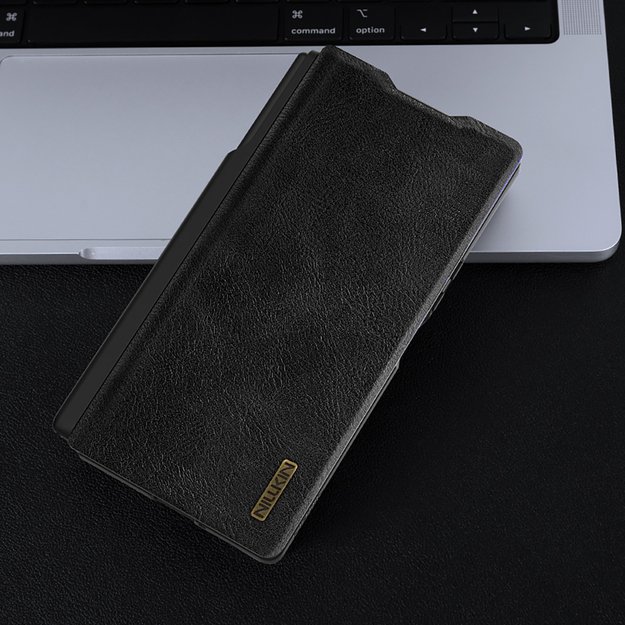 Etui Nillkin Qin Pro na Samsung Galaxy Z Fold 7 z miejscem na S Pen - czarne 16