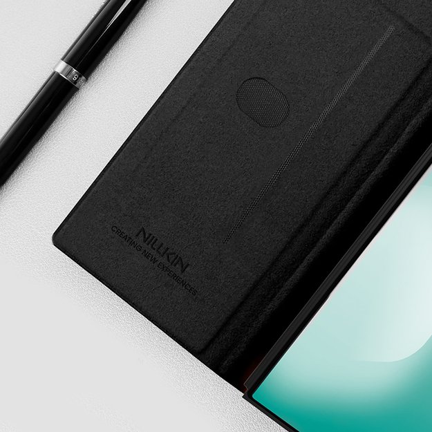 Etui Nillkin Qin Pro na Samsung Galaxy Z Fold 7 z miejscem na S Pen - czarne 11