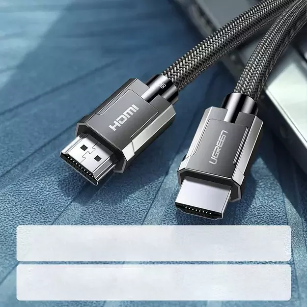 Ugreen cable HDMI 2.1 cable 8K 60 Hz / 4K 120 Hz 3D 48 Gbps HDR VRR QMS ALLM eARC QFT 2 m gray (HD135 70321) 4