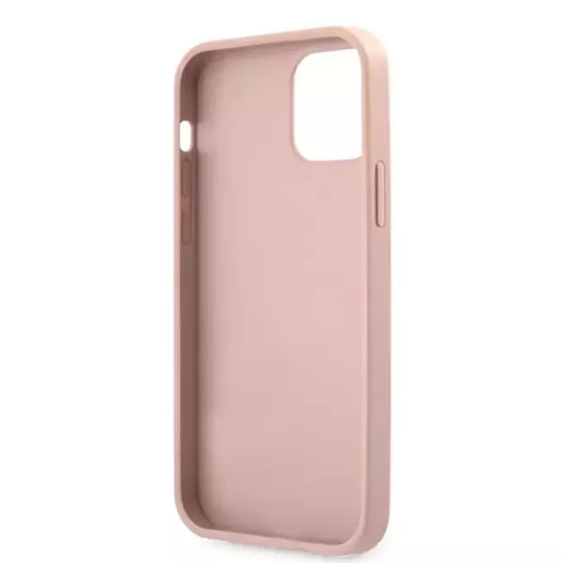 Guess GUHCP12LRSAVSRG iPhone 12 Pro Max 6.7&quot  pink/pink hardcase Saffiano Vintage Script 6