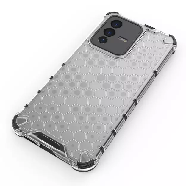 Honeycomb case armored cover with a gel frame Vivo V23 5G black 30