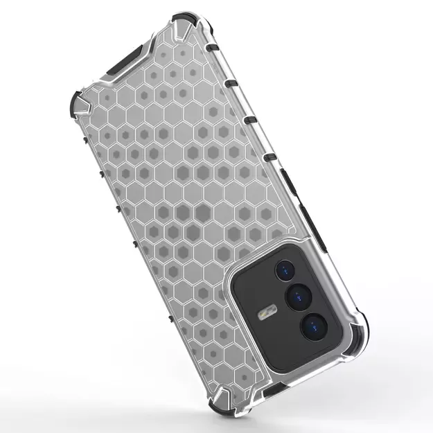 Honeycomb case armored cover with a gel frame Vivo V23 5G black 6