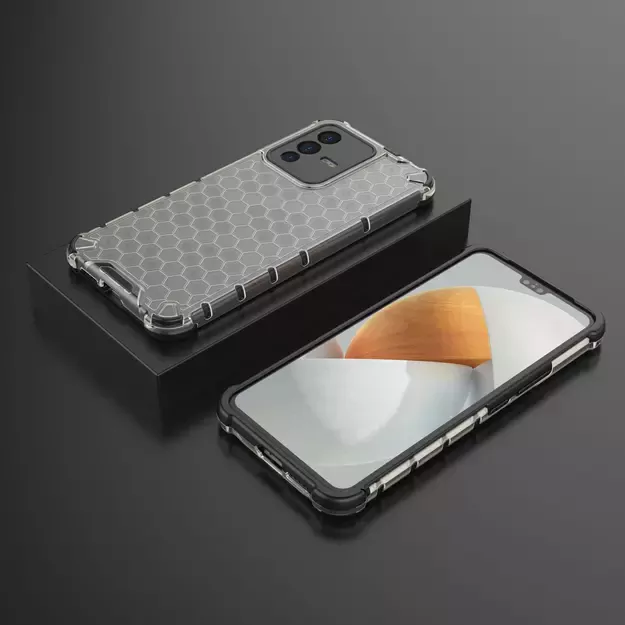 Honeycomb case armored cover with a gel frame Vivo V23 5G black 1