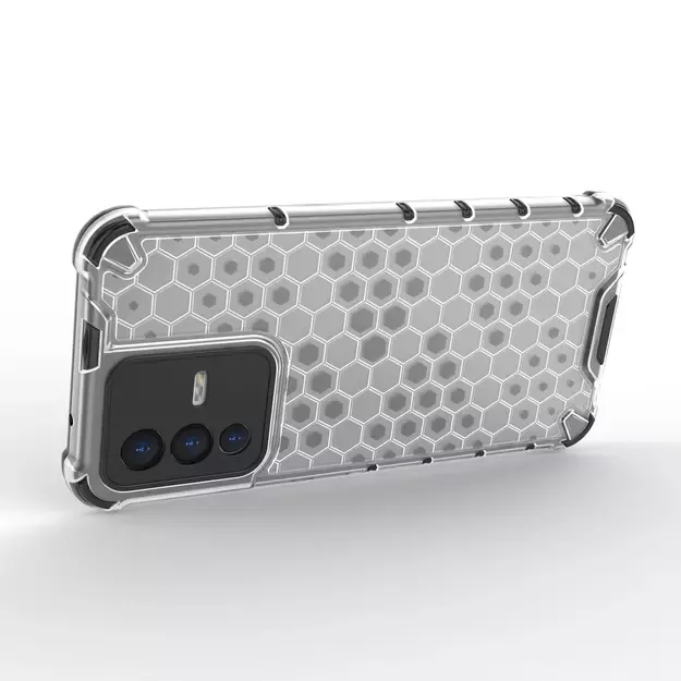 Honeycomb case armored cover with a gel frame Vivo V23 5G black 8