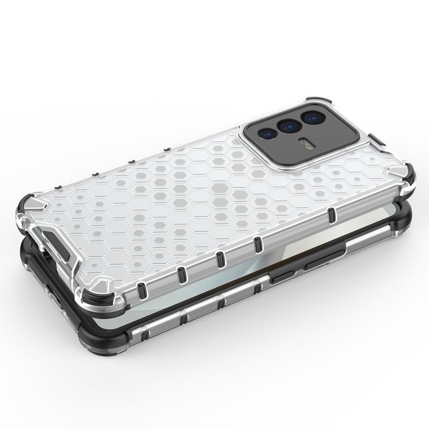 Honeycomb case armored cover with a gel frame Vivo V23 5G black 21