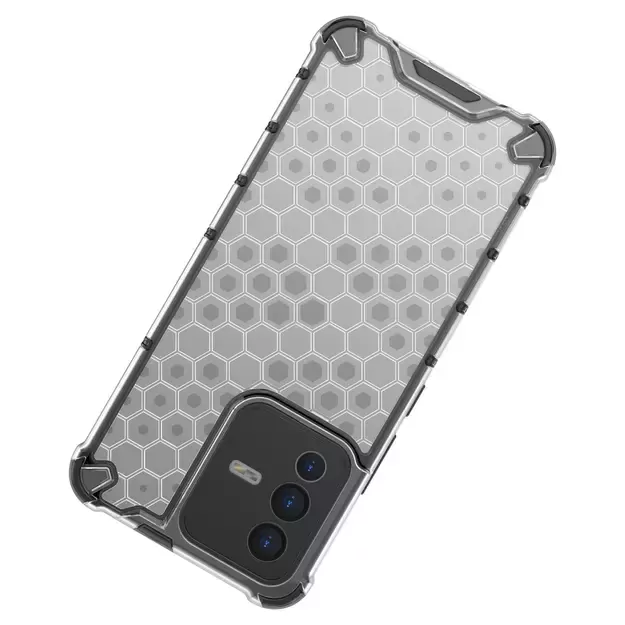 Honeycomb case armored cover with a gel frame Vivo V23 5G black 32