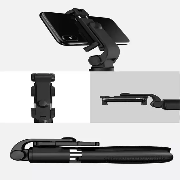 Tech-Protect L01S Bluetooth Selfie Stick with Tripod up to 70cm - Black 7