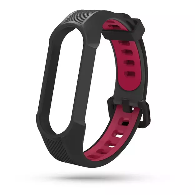 Tech-Protect Armor Strap for Xiaomi Mi Smart Band 5 / 6 / 6 NFC - Black and Red 5