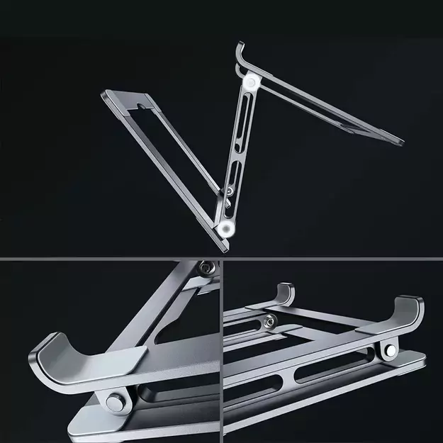 Tech-Protect ULS400 universal foldable stand for laptops up to 17&quot  - silver 16