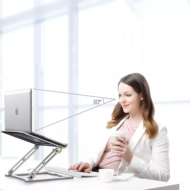 Tech-Protect ULS400 universal foldable stand for laptops up to 17&quot  - silver 14