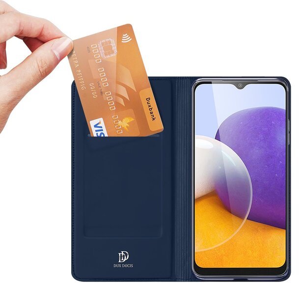 Dux Ducis Skin Pro Bookcase type case for Samsung Galaxy A22 4G blue 10