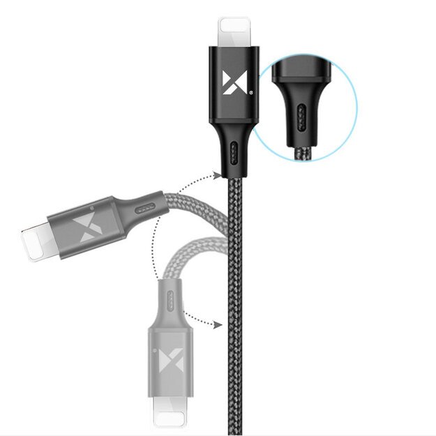 Wozinsky cable USB - Lightning 2,4A 1m black (WUC-L1B) 17