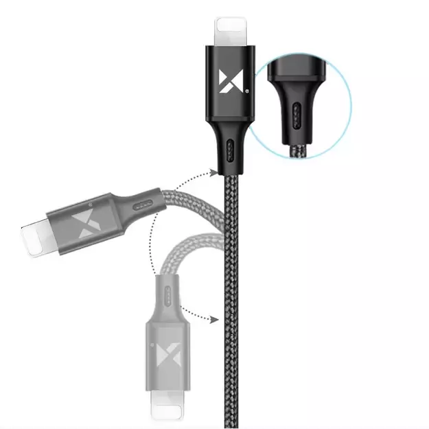 Wozinsky cable USB - Lightning 2,4A 1m black (WUC-L1B) 5